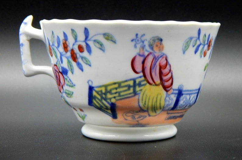 A Hilditch Polychrome Cup /& Saucer Duo