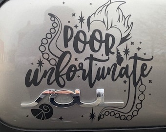 Car Decal | Poor Unfortunate | Kia Soul Decal