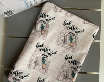 Books, Coffee, Repeat Book Sleeve || E-Reader Sleeve