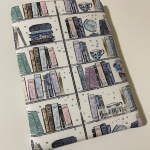 Watercolor Book Shelf Book Sleeve || E-Reader Sleeve