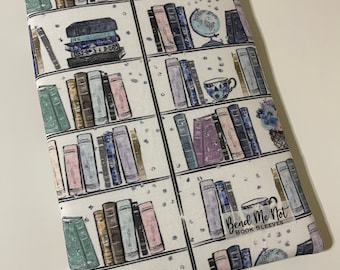 Watercolor Book Shelf Book Sleeve || E-Reader Sleeve