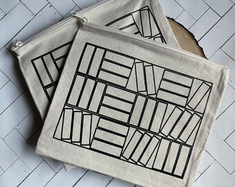 Signing Bookshelf Pouch | Zipper Book Pouch | Book Sleeve