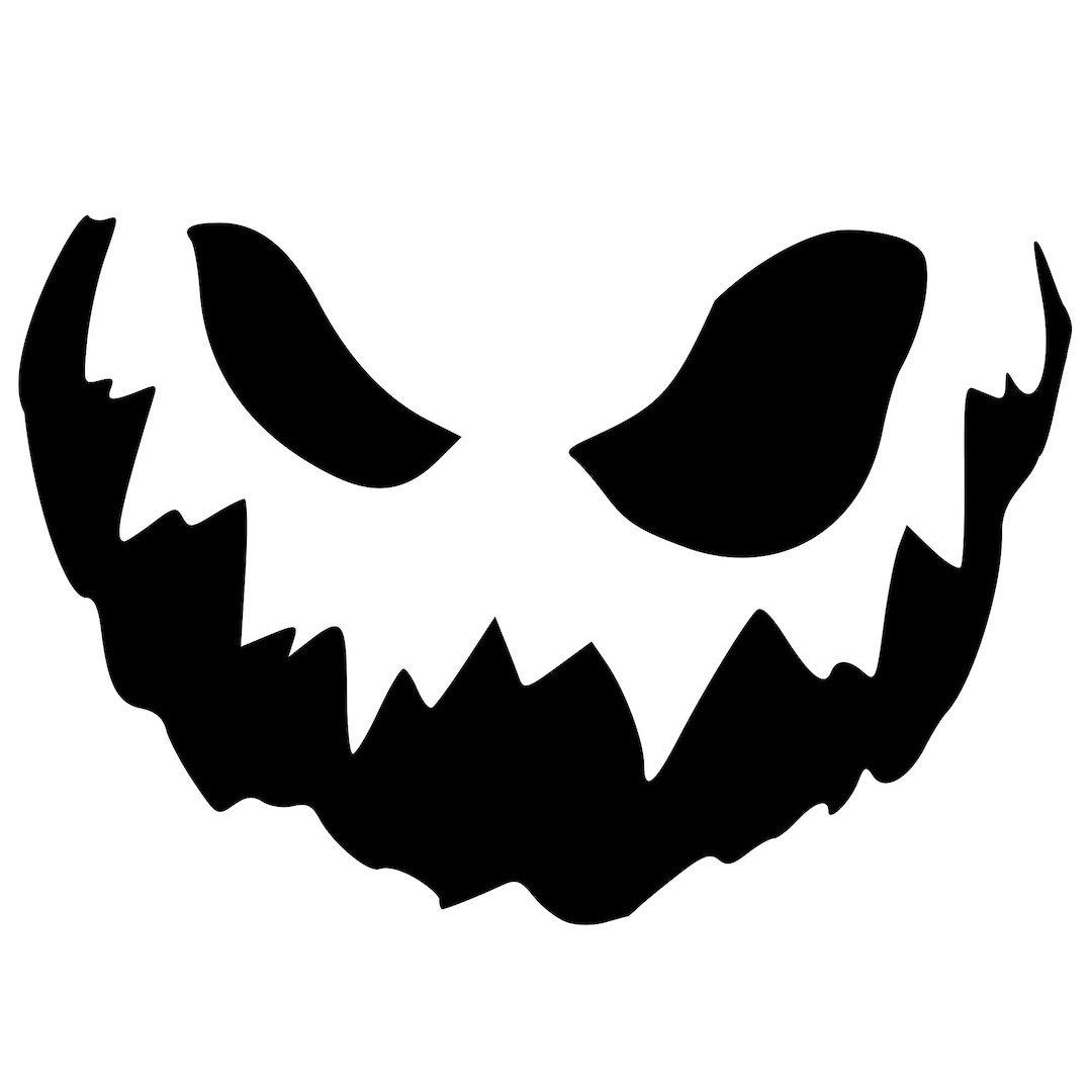 Jack-o'lantern Digital Cut File Template (Download Now) - Etsy