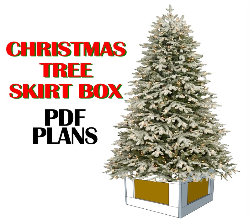 Christmas Tree Skirt Box PDF PLANS Etsy Canada