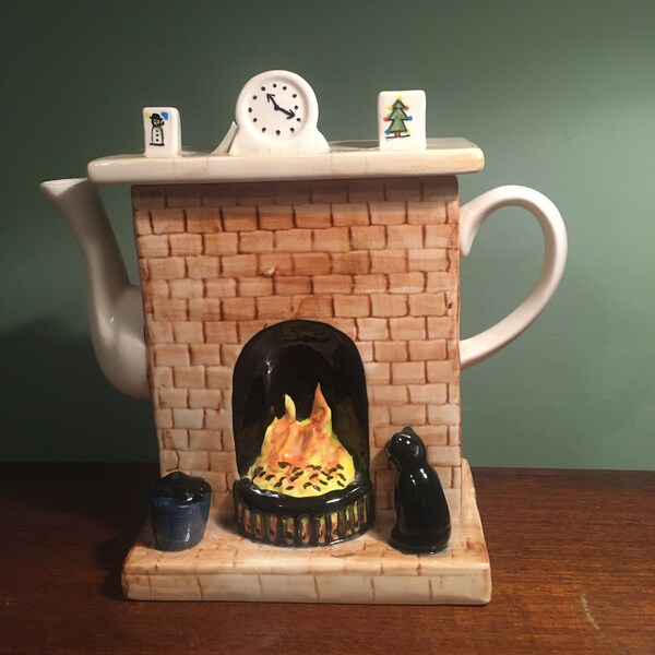 Christmas Teapot Etsy