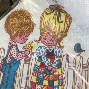 Tovaglie di carta vintage Petticoats and Pantaloons, tema compleanno kitsch, stile casa anni '70, stile Holly Hobby, stoviglie per compleanni originali