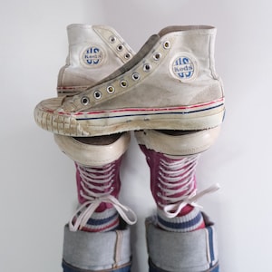 1950’s Pro-Ked Sneakers • White Hi-Tops • Made in USA • Small Size