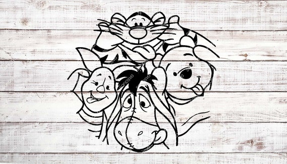 Download Winnie The Pooh Svg File Disney Winnie The Pooh Clipart | Etsy