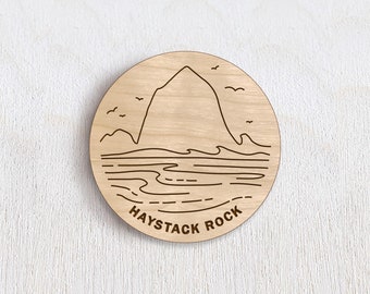 Haystack Rock Magnet - 2 inch Magnet -  Oregon Coast, Cannon Beach OR Souvenir