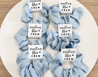 Something Blue Crew, Blue Wedding, Blue Scrunchie, Something Blue Crew Proposal, Bridesmaid Proposal Scrunchies, Bridesmaid Favors Hair Tie