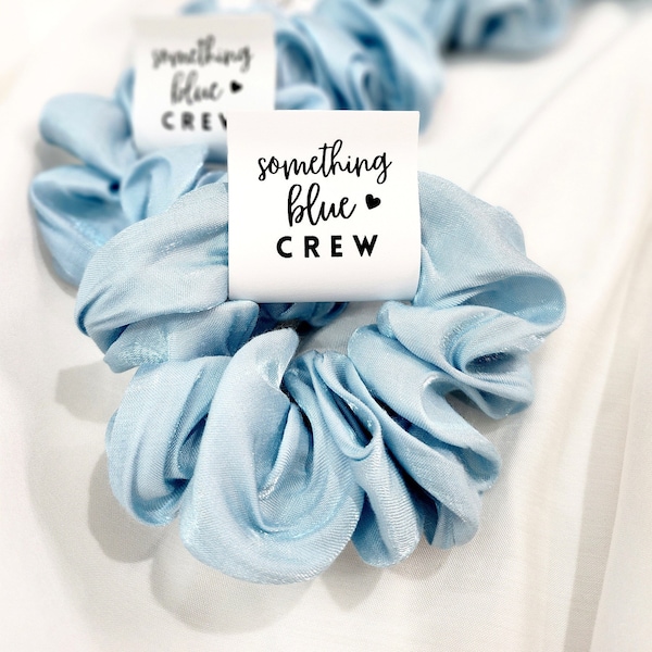 Something Blue Crew, Blue Wedding, Blue Scrunchie, Something Blue Crew Proposal, Bridesmaid Proposal Gifts, Blue Bachelorette Party Favors,