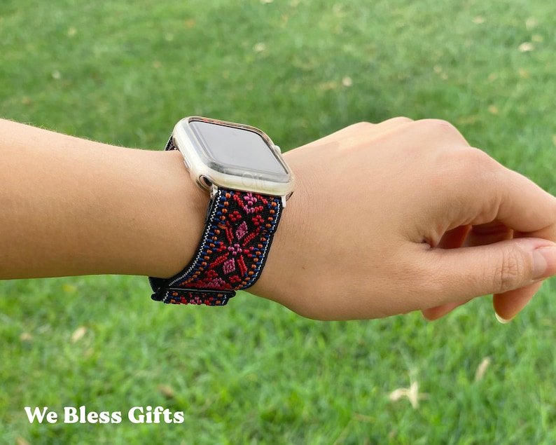 Nylon Watch Band Compatible for Apple Watch Band 41mm 40mm 38mm Comfortable Adjustable Sport Band for iWatch Series 7 Watch Band Women