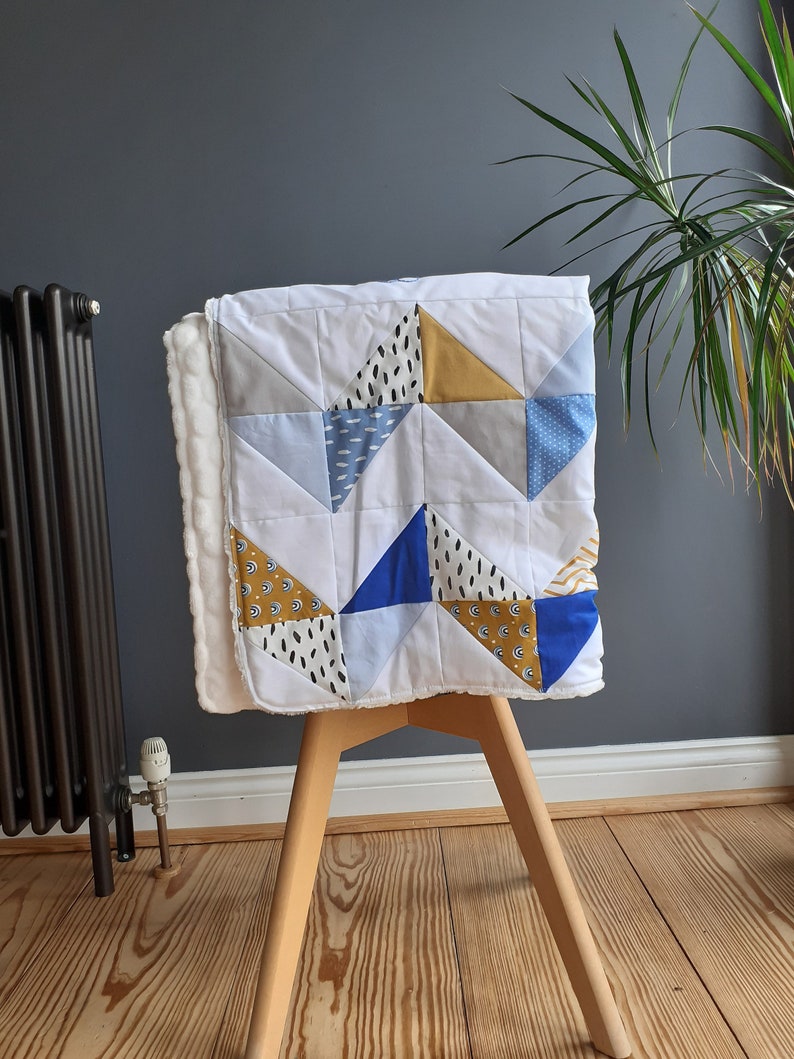 Unisex Baby Blanket, Buggy Blanket, Personalized Newborn Gift, Baby