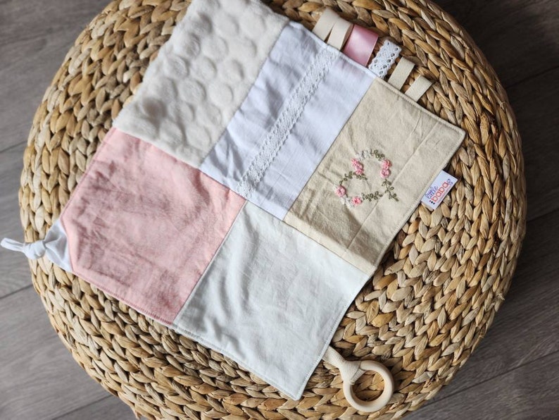 Pink Muslin Comforter Blanket Baby Girl Present Personalized Etsy UK