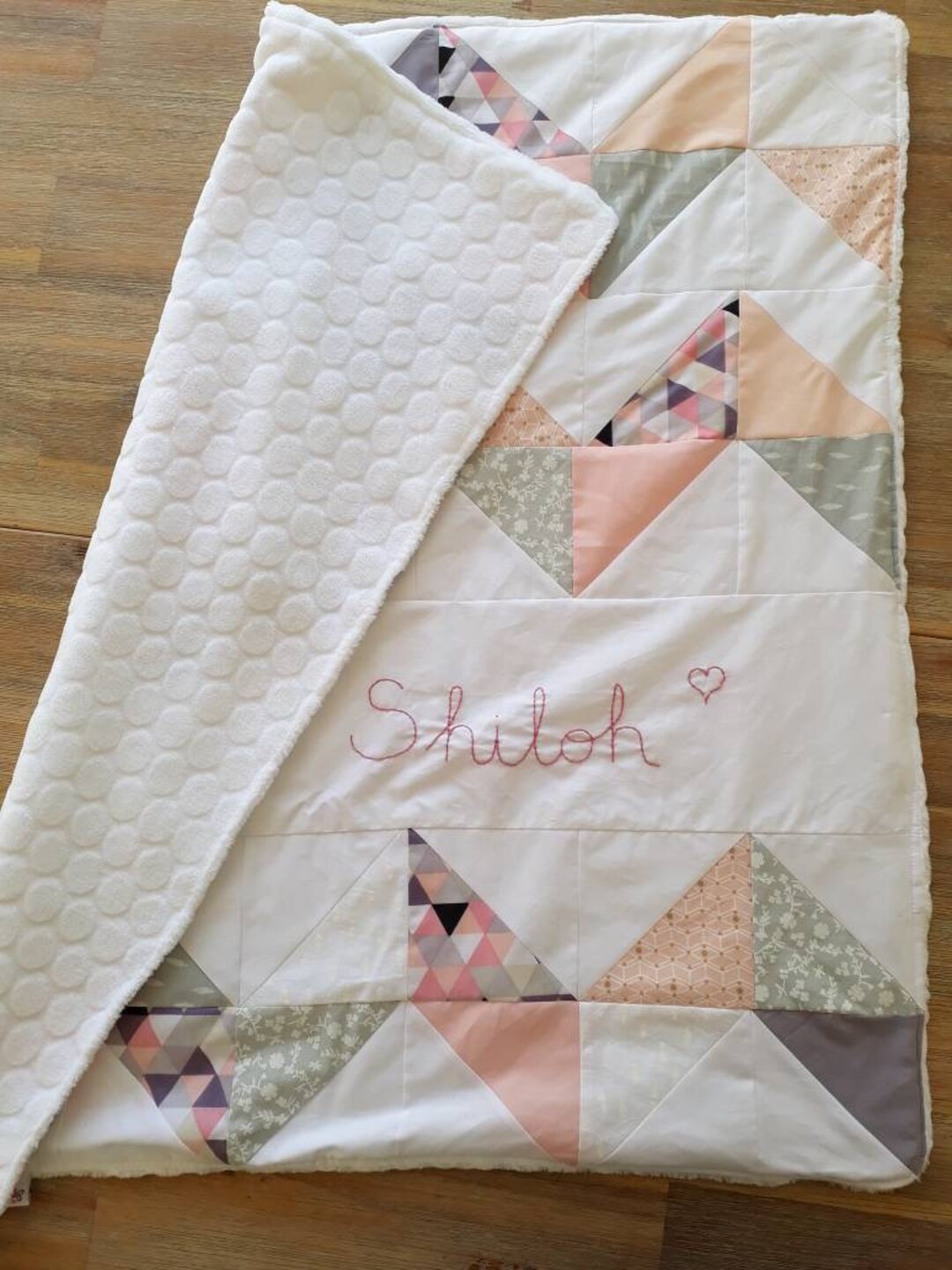 Girls Baby Blanket Buggy Blanket Personalised Newborn Gift Etsy UK