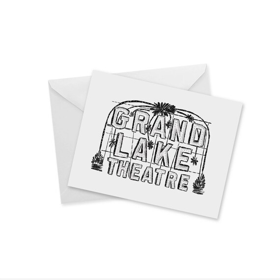 For Him For Her East Bay Blank Notecard and Envelope The Bay City Sentimental Gift Bay Bridge Oakland Souvenir 4.25x 5.5