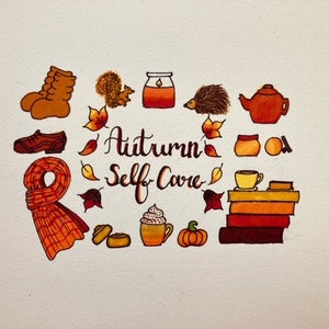 Autumn Self Care Greetings Card