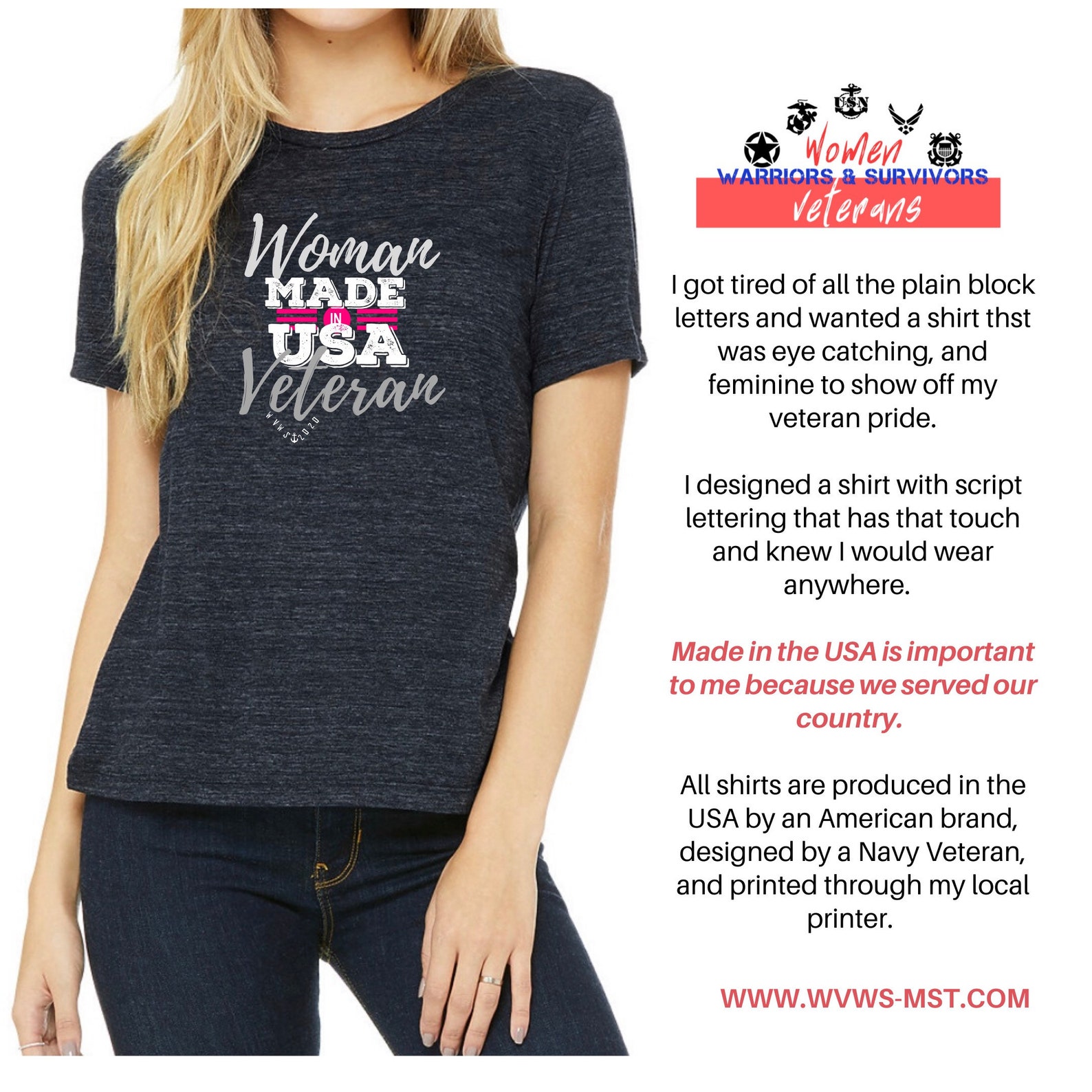 Woman Veteran Tshirt - Etsy