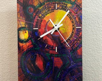 Horloge murale géométrique Impression artistique