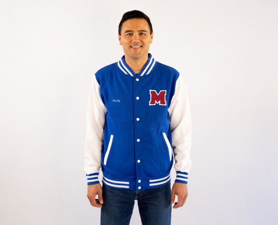 royal blue baseball jacket