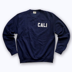 Sudadera personalizada de cuello redondo para adultos con letras de fieltro