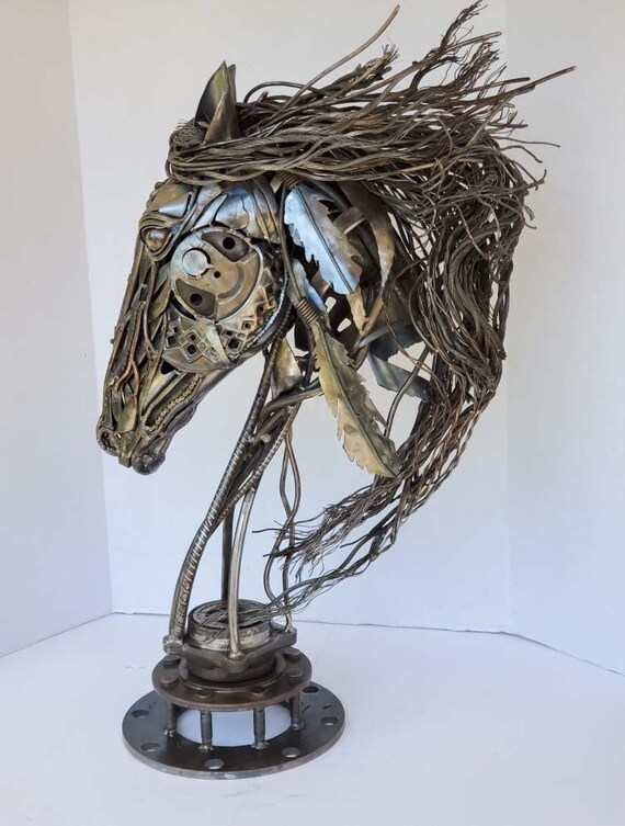 Spirit of the Horse Scrap Metal Horse Horse Sculpture Metal Etsy