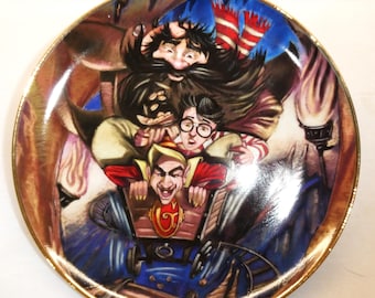 Royal Doulton 2001 Harry Potter and the Philosopher's Stone Collectors Plate "The Wild Ride Under Gringotts"