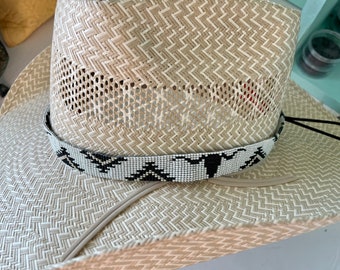 Aztec Longhorn Steer Hatband 7/8" Wide