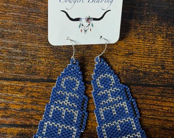 Custom Cheer Beaded Earrings