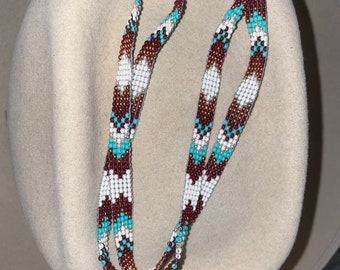 1/4” wide turquoise bronze hatband