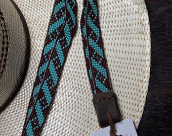 5/8” wide turquoise hat band