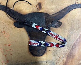 Red and blue thunderbird Hat Band 5/8" Wide