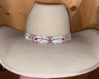 7/8” wide Feather Hat Band