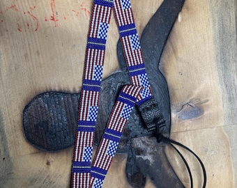 American Flag hat band 3/4" Wide