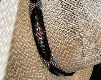 Black Knight Hatband 7/8" Wide