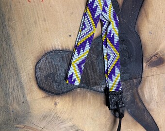 Purple Aztec hat band 3/4" Wide