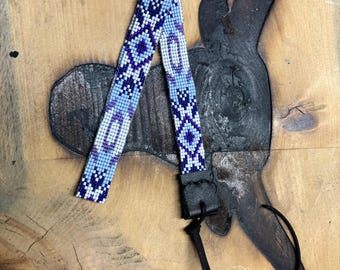 Purple Aztec hat band 3/4" Wide
