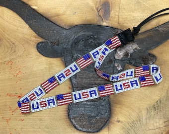 USA hatband 5/8” wide 23” long