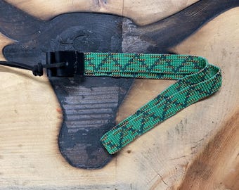 Green and Gold hatband 3/4" Wide