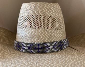 Cross Hatband 7/8" Wide