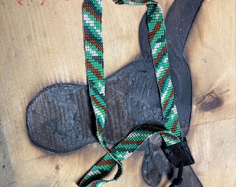 5/8” wide green camo hat band