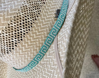Turquoise Scroll Hat Band 1/2" Wide