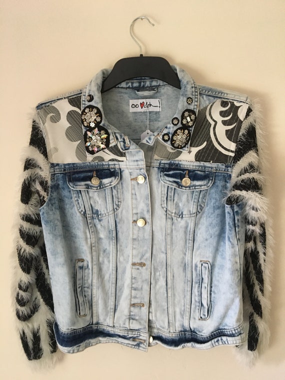 denim jacket with jumper
