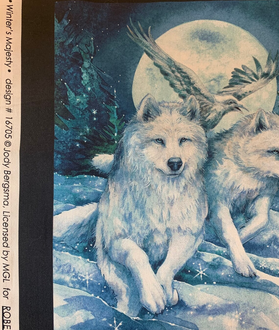 Quilting Fabric Panel. Winters Majesty by Jody Bergsma for Etsy