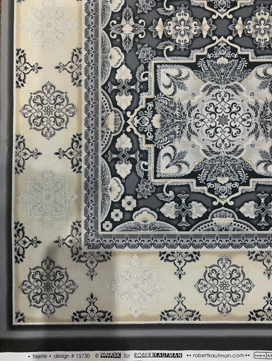 Quilting Fabric Panel. RARE Trieste by Robert Kaufman Etsy