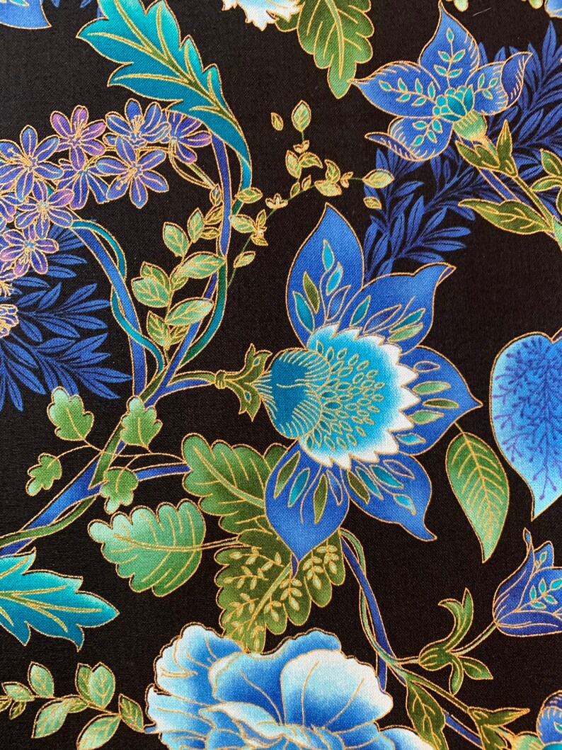 Quilting Fabric by the Yard Tree of Life by Chonga Hwang for Etsy