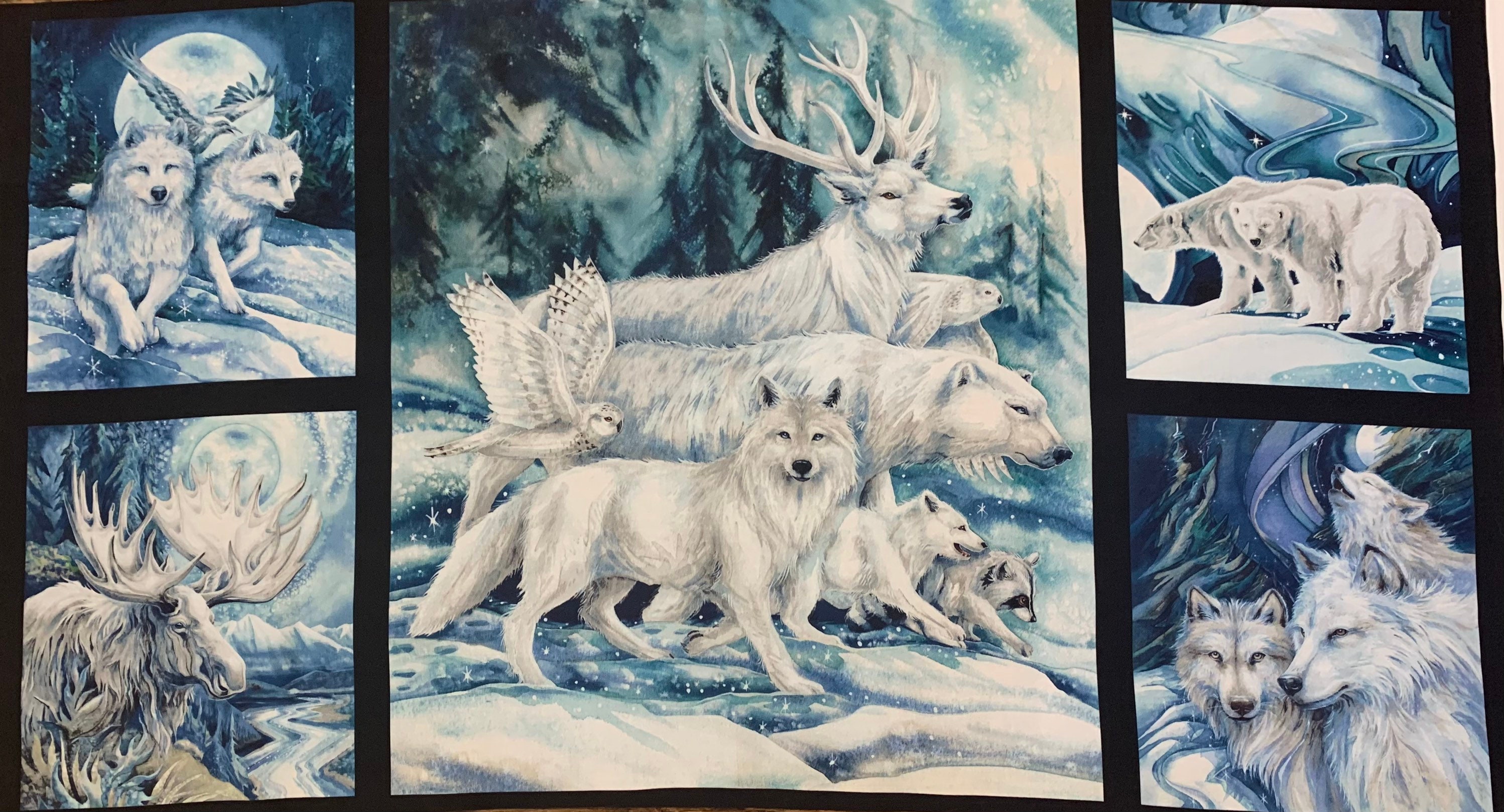 Quilting Fabric Panel. Winters Majesty by Jody Bergsma for Etsy