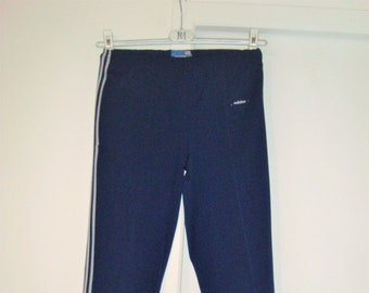 Vintage 70 Adidas Blue White Striped Fuseau Jogging Pants Size S