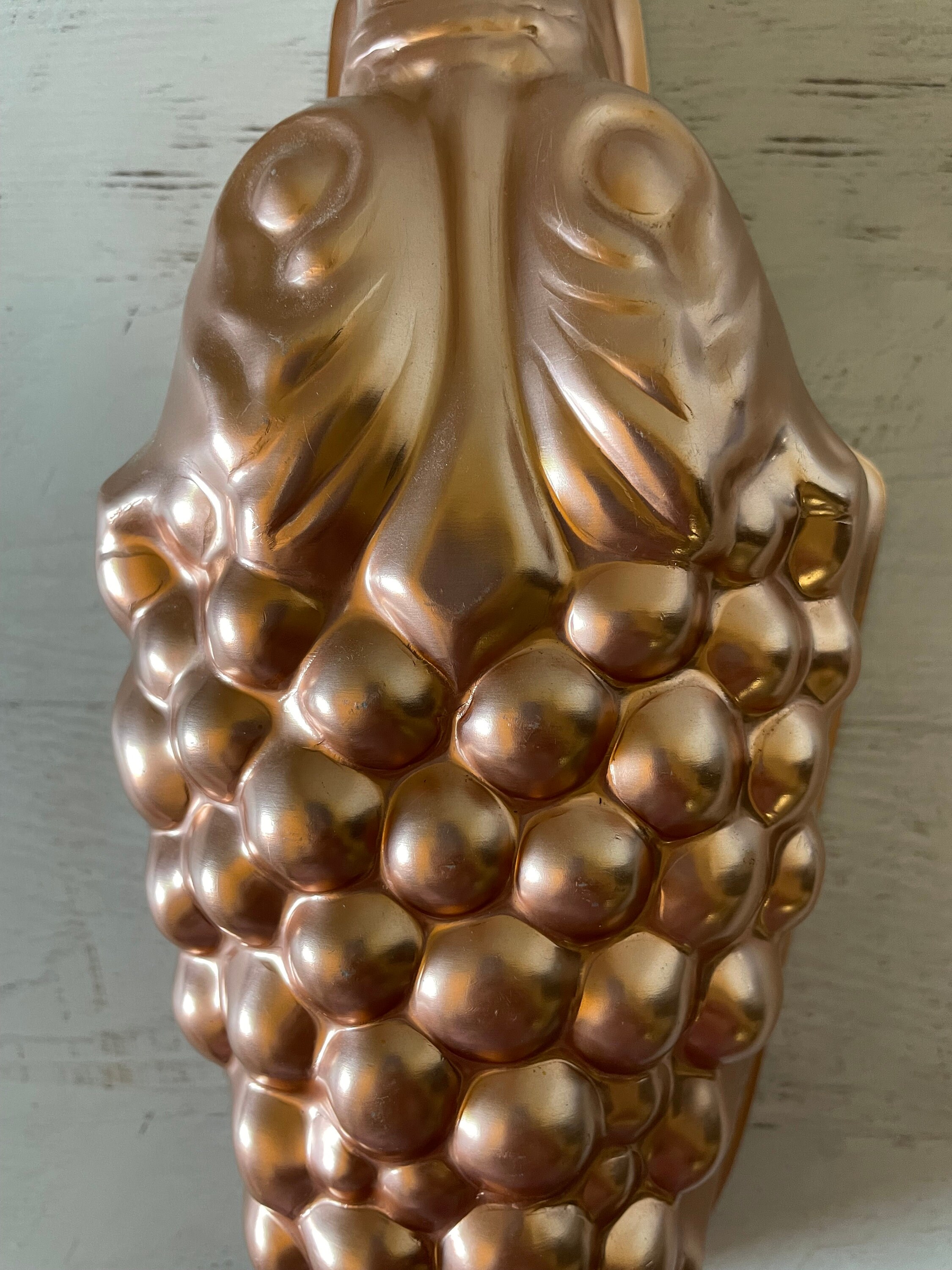 Vintage Coppertone Jello Mold Wall Hanging Grapes Mold Etsy