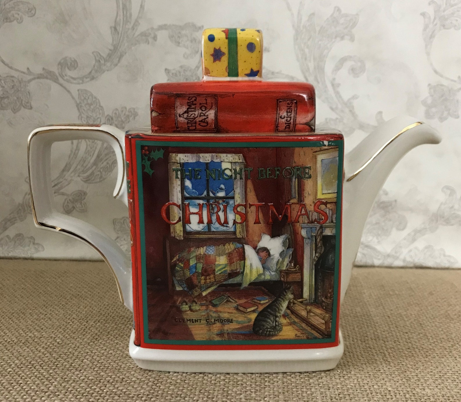 1997 Sadler Book Teapot Classic Stories The Night Before Etsy